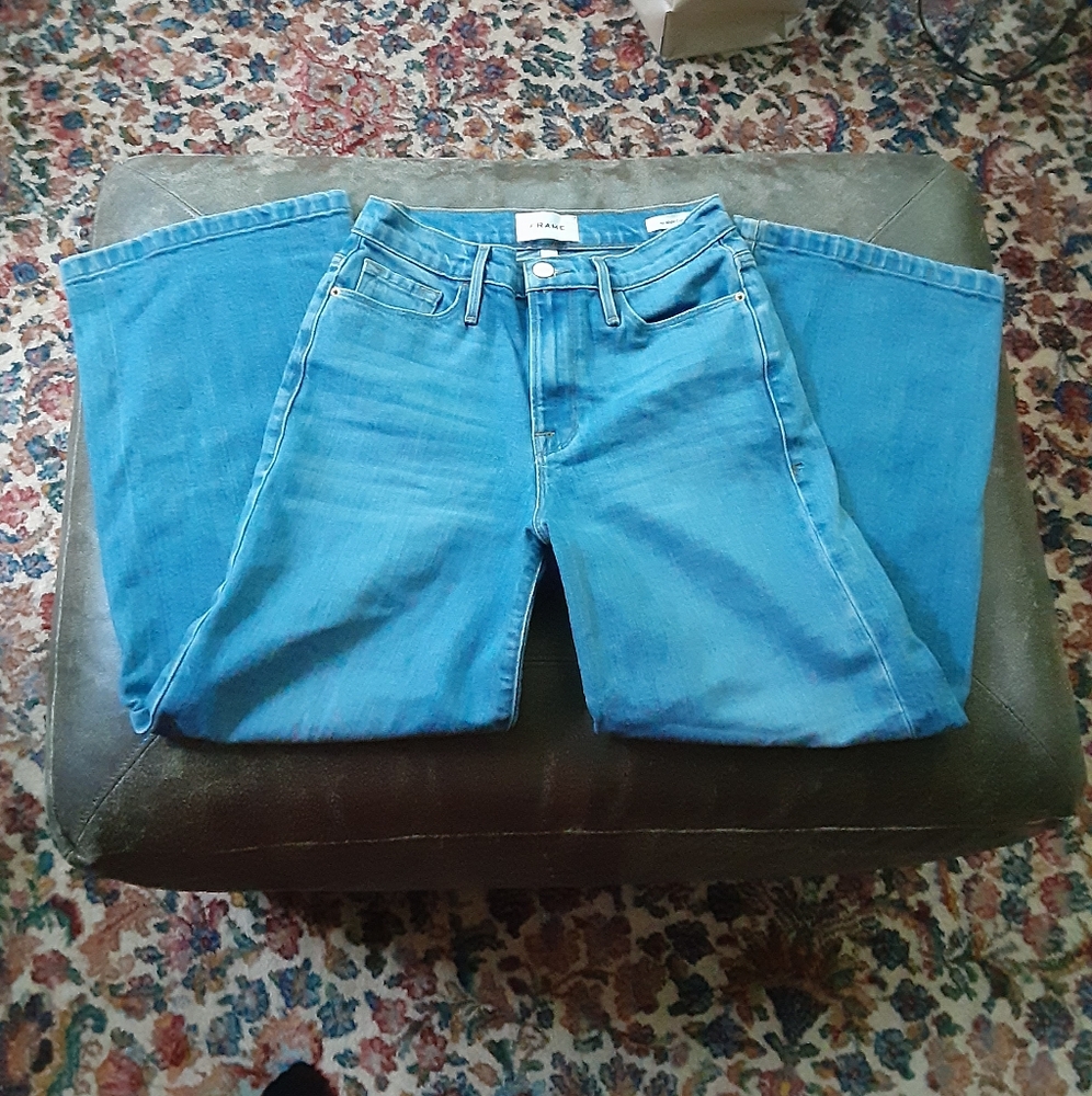 Frame Ali Wide Crop Jean